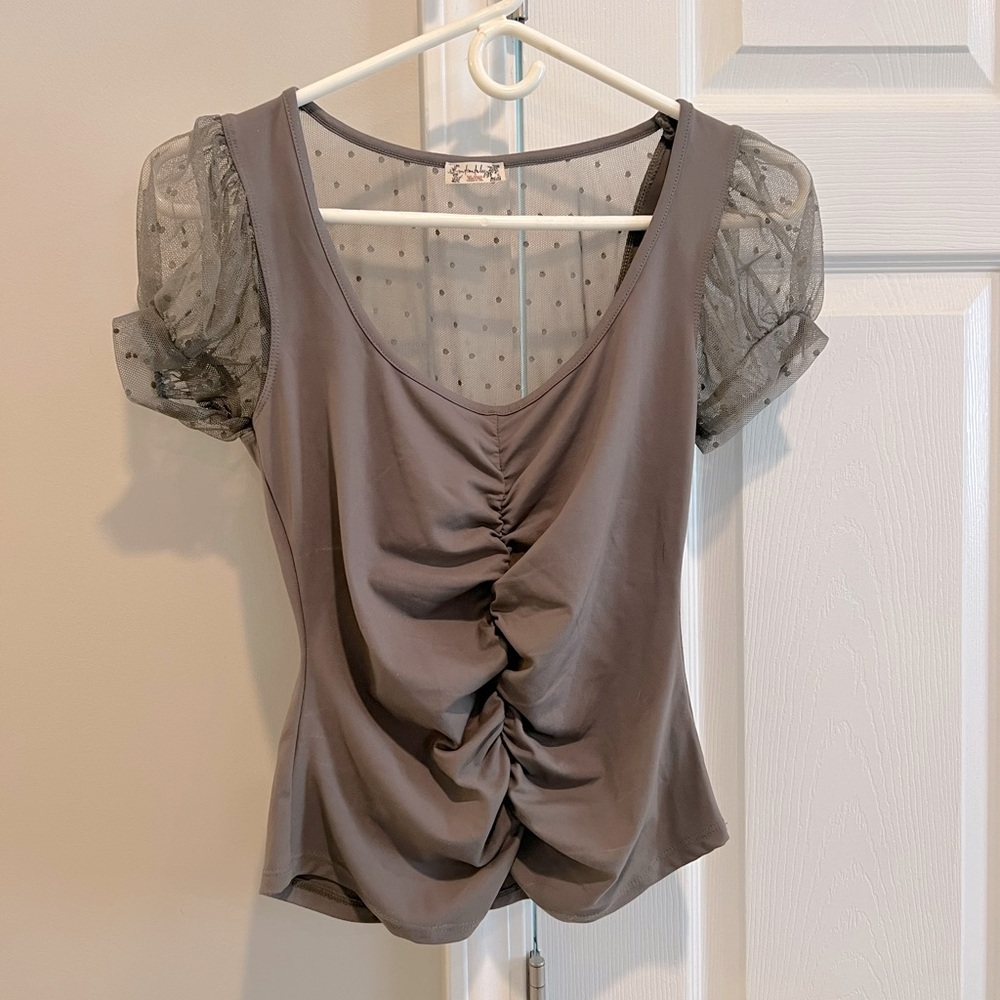 gray free people top